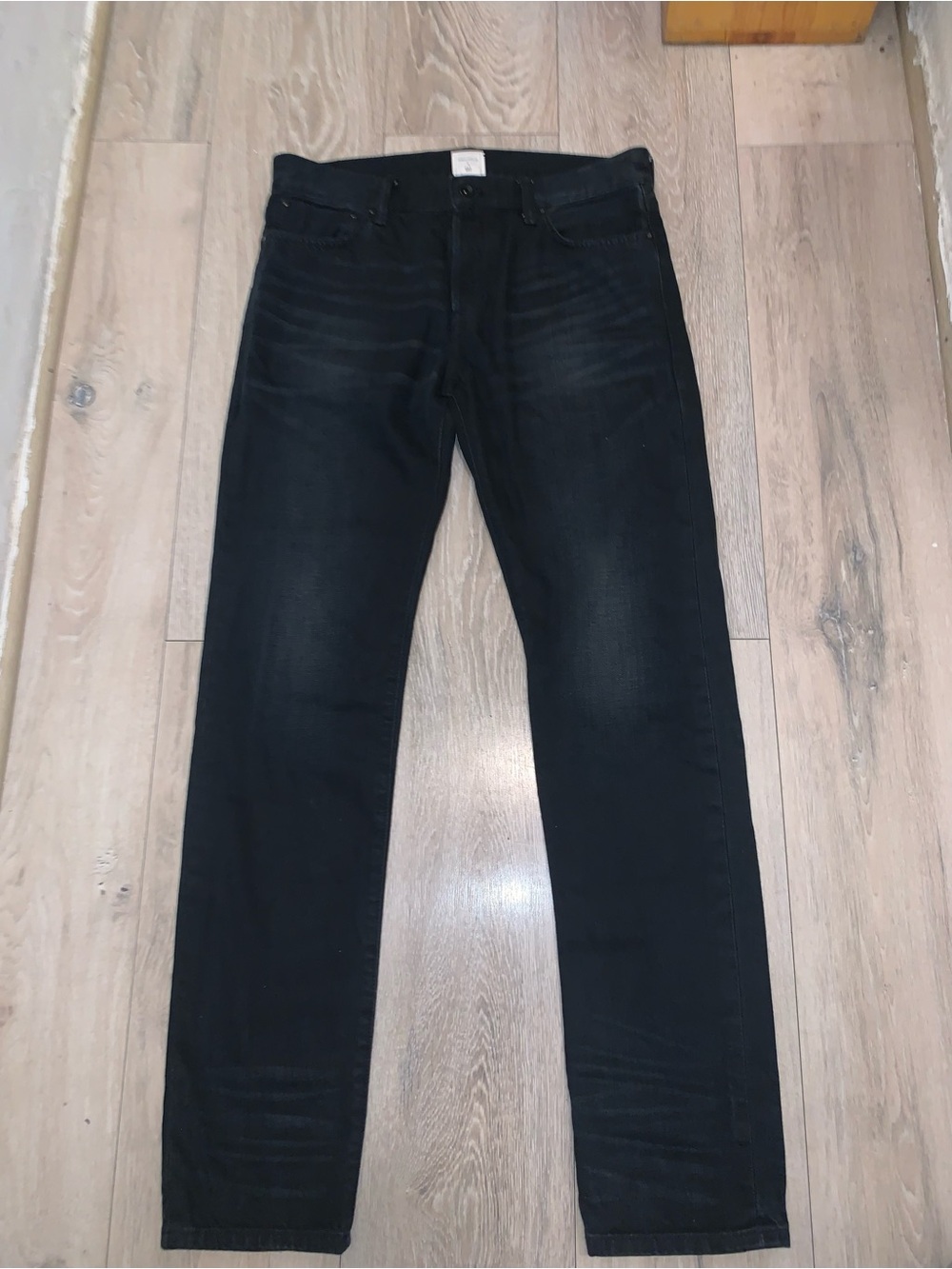 John Elliott + Co x GAP “Skinny Selvedge” Jeans Washed Black 2014 GQ Size: 32x32